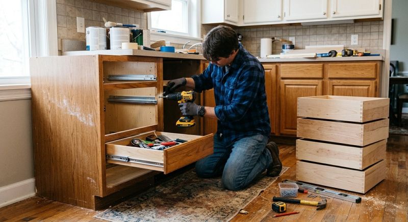 Cabinet Drawer Remodeling in Bloomington, IN
